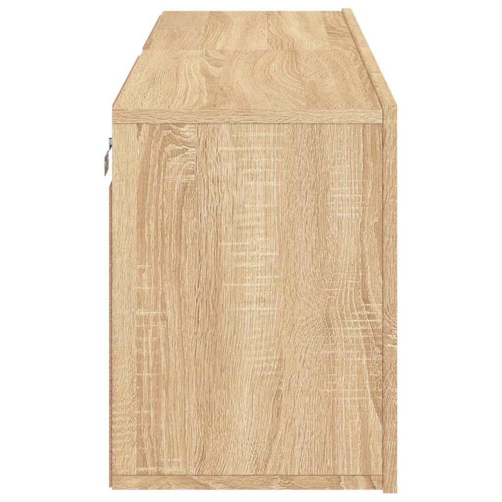 Prie sienos montuojamos TV spintelės, 2vnt., ąžuolo, 60x30x41cm