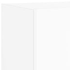 Sieninės TV spintelės su LED, 2vnt., baltos, 80x35x31cm