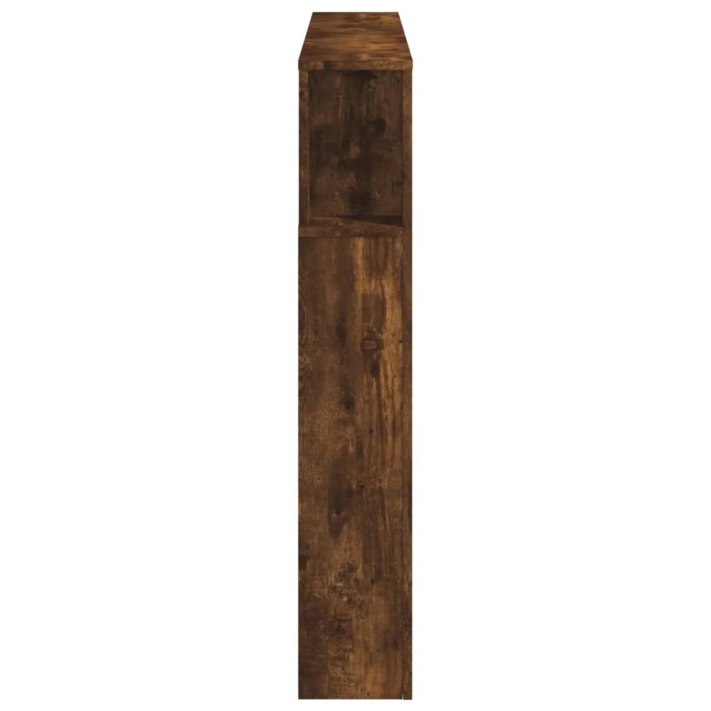 LED galvūgalis, dūminio ąžuolo, 140x18,5x103,5cm, mediena