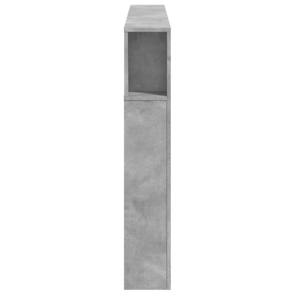 LED galvūgalis, betono, 160x18,5x103,5cm, apdirbta mediena