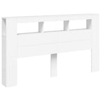 LED galvūgalis, baltas, 180x18,5x103,5cm, apdirbta mediena