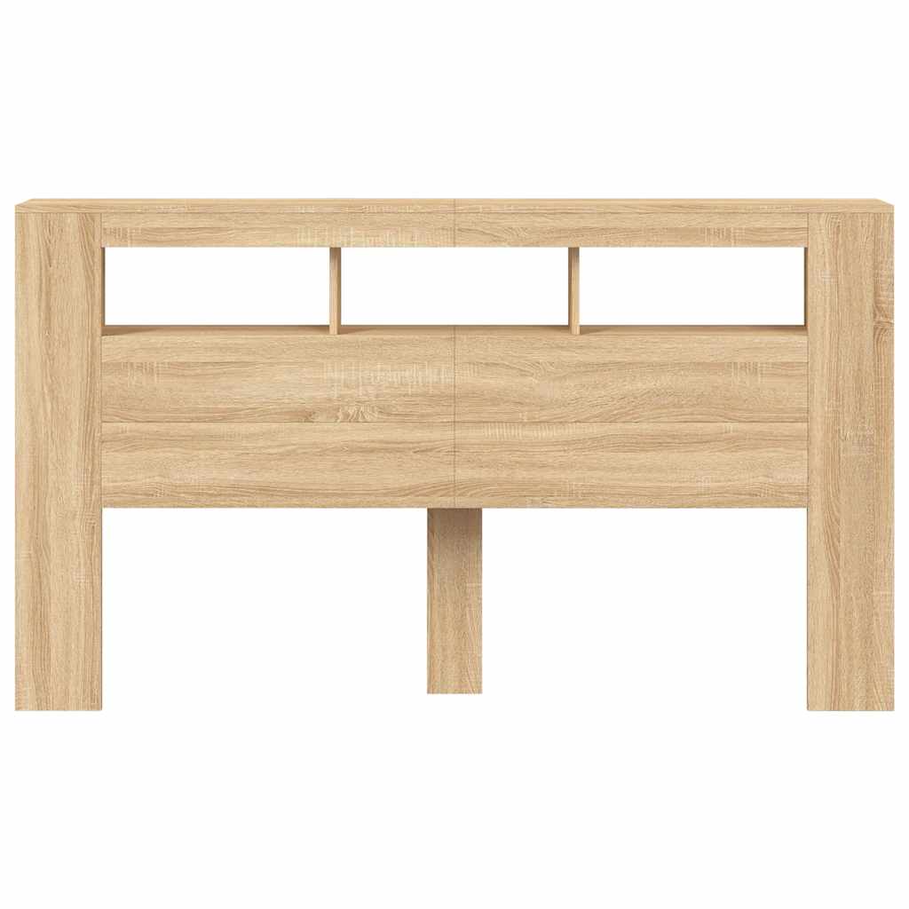 LED galvūgalis, ąžuolo, 180x18,5x103,5cm, apdirbta mediena