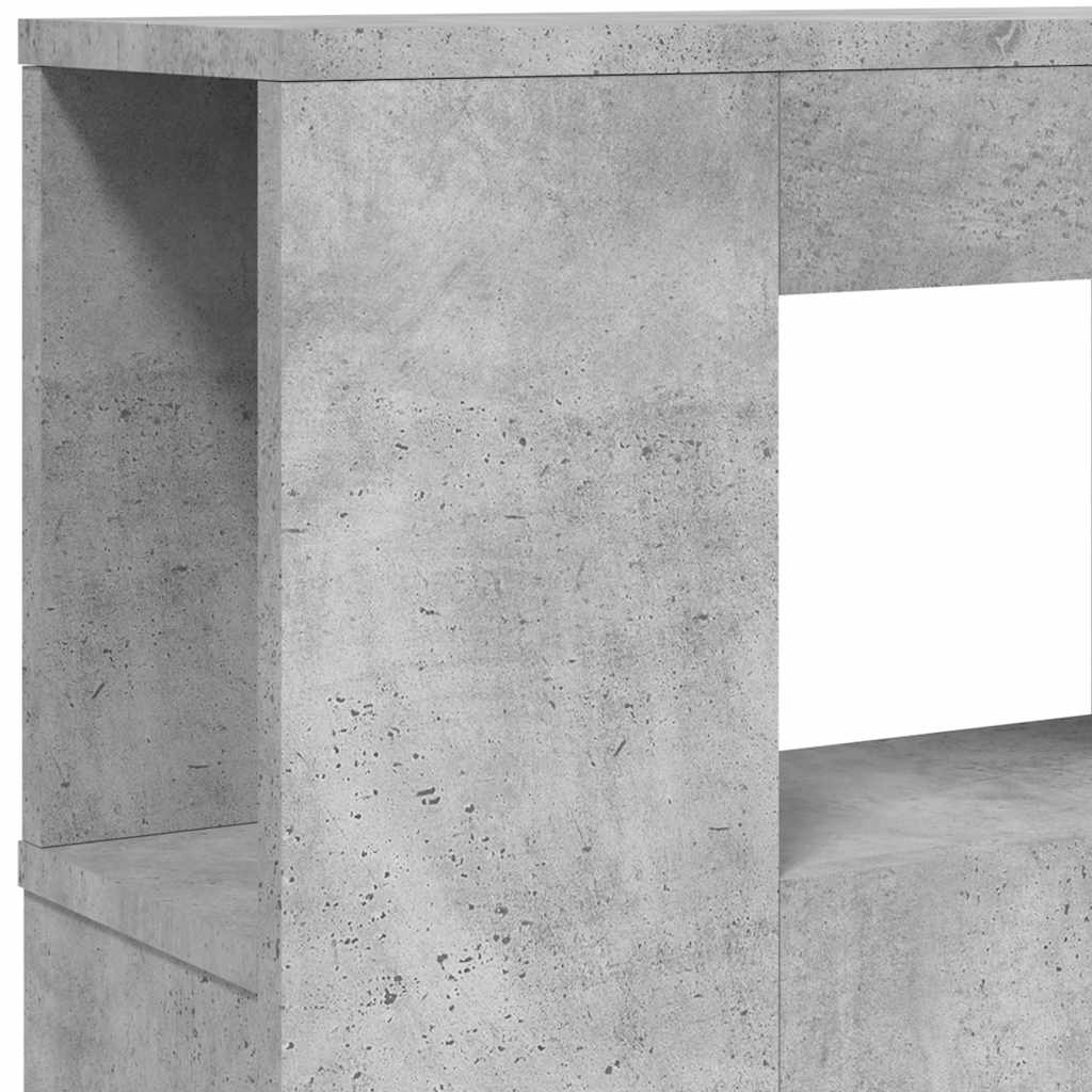 LED galvūgalis, betono, 220x18,5x103,5cm, apdirbta mediena
