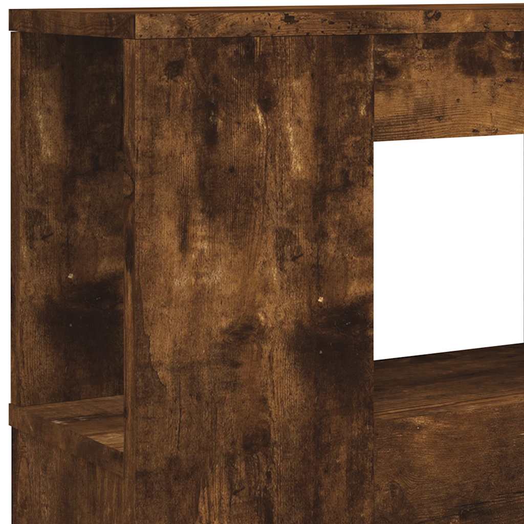 LED galvūgalis, dūminio ąžuolo, 220x18,5x103,5cm, mediena