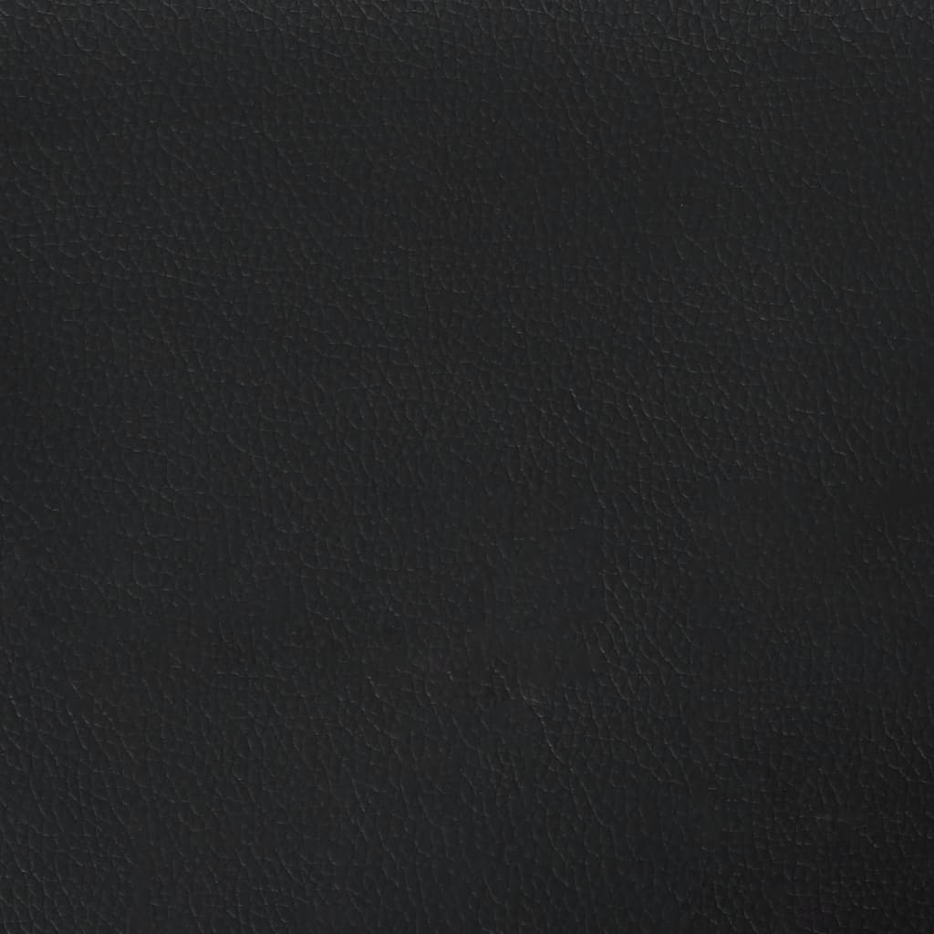 Galvūgalio pagalvėlė, Hvar, juodos spalvos, 100 cm, dirbtinė oda