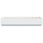 Lovos rėmas su LED, baltas, 100x200cm, apdirbta mediena