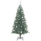 Dirbtinė Kalėdų eglutė su 300 LED/žaisliukais ir sniegu, 240cm