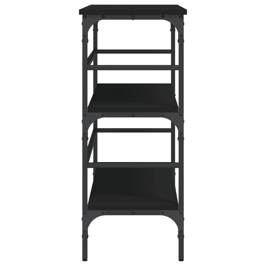 Konsolinis staliukas, juodas, 100x32x75cm, apdirbta mediena