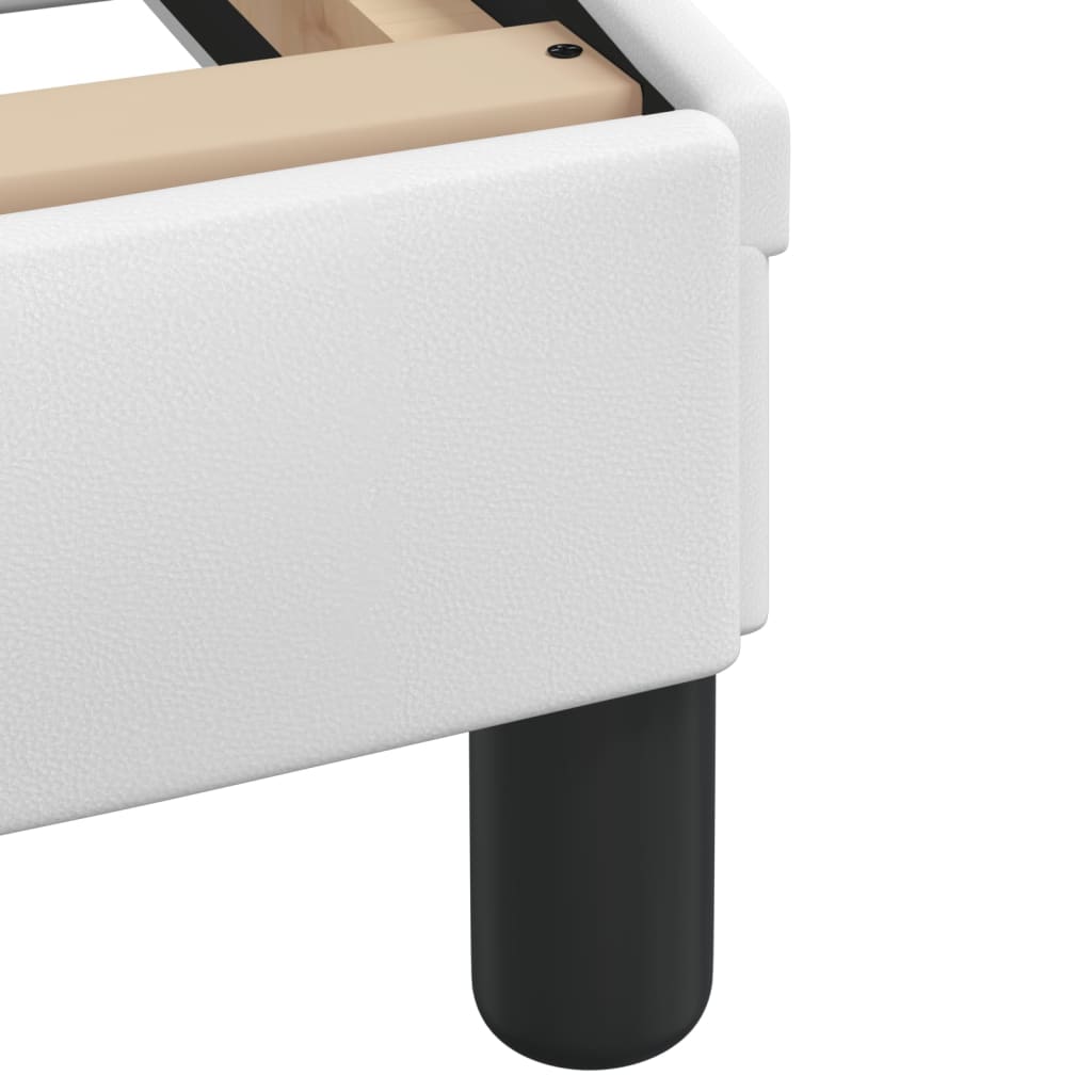 Lovos rėmas be čiužinio, Hvar, baltos, 160x200cm, dirbtinė oda