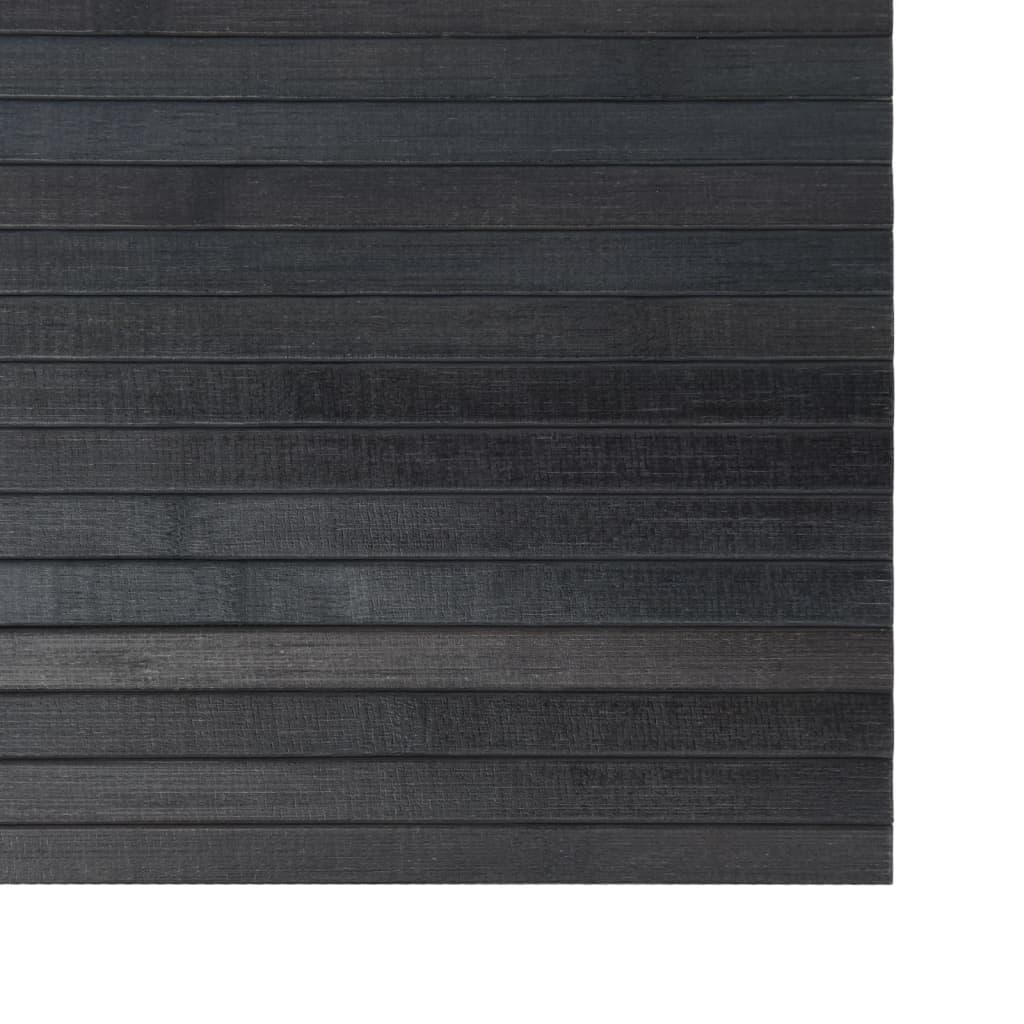 Kilimas, pilkos spalvos, 60x200cm, bambukas, stačiakampis