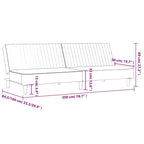 Dvivietė sofa-lova, juodos spalvos, aksomas