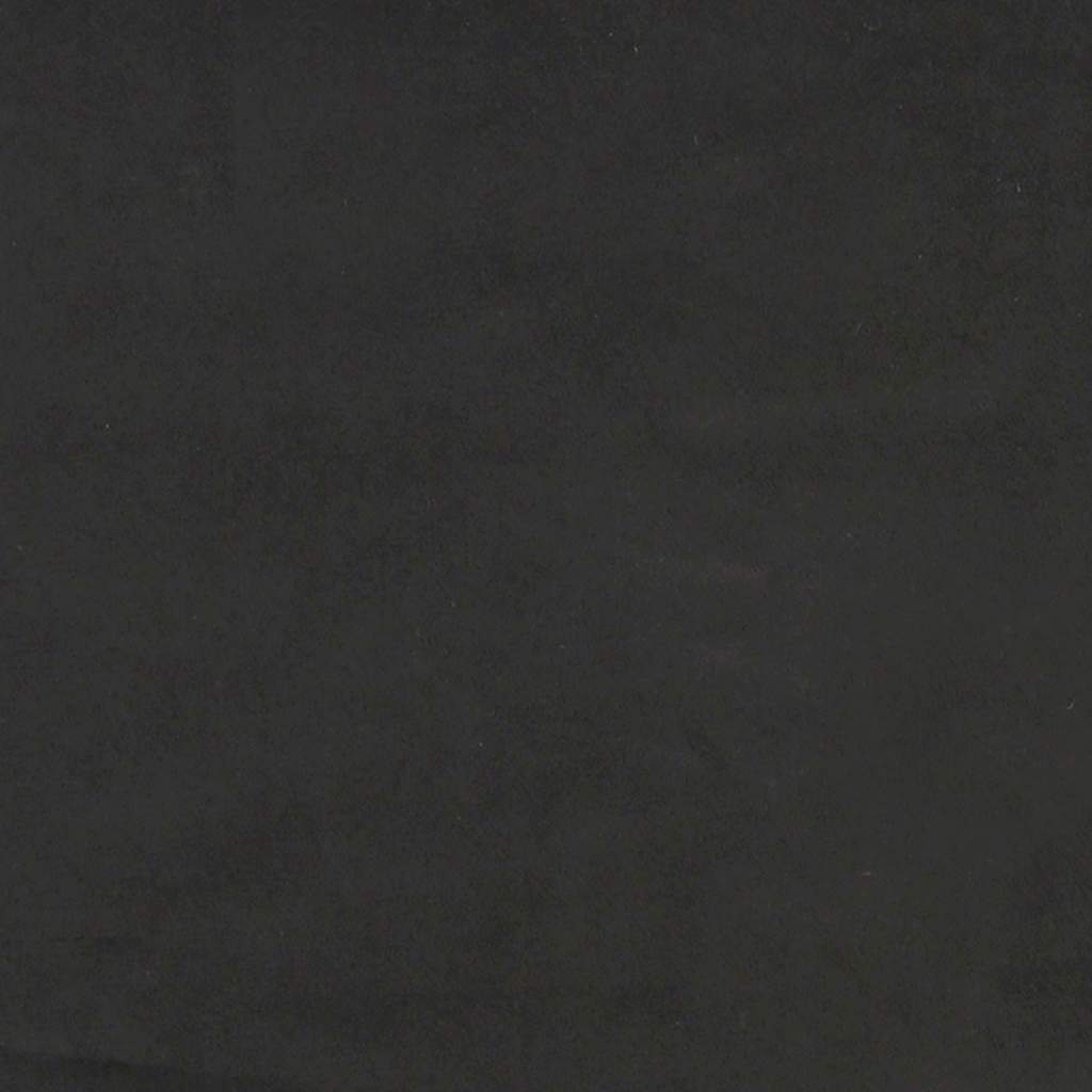 Dvivietė sofa-lova, juodos spalvos, aksomas