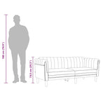 Dvivietė sofa, tamsiai pilkos spalvos, aksomas