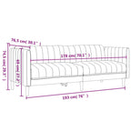 Trivietė sofa, šviesiai pilkos spalvos, audinys