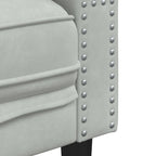 Dvivietė chesterfield sofa su pagalvėlėmis, pilka, aksomas