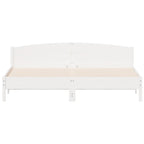 Lovos rėmas be čiužinio, baltas, 180x200cm, pušies masyvas
