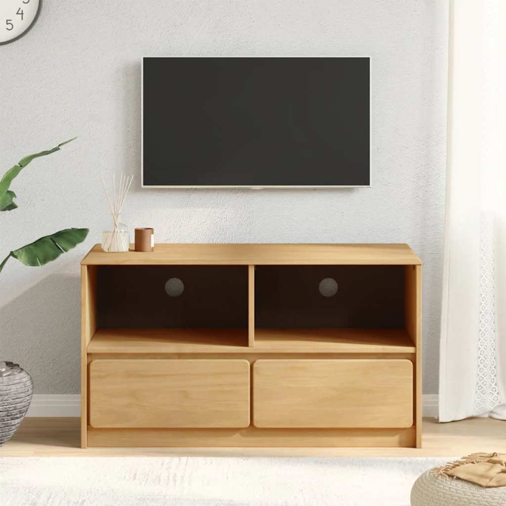 Televizoriaus spintelė SAUDA, ąžuolo, 99x43x55cm, pušis