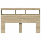 Galvūgalis-spintelė su LED, ąžuolo spalvos, 160x17x102cm
