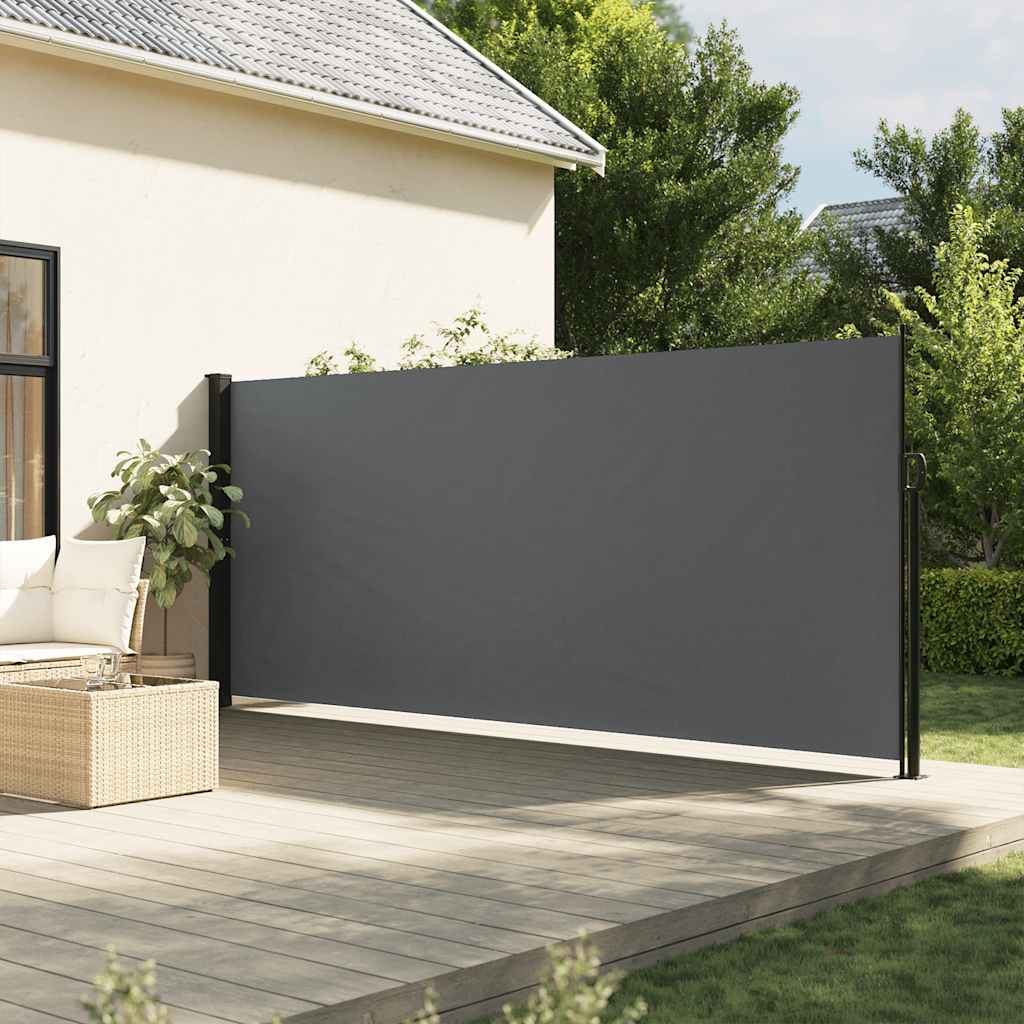 Ištraukiama šoninė markizė, antracito spalvos, 180x300 cm