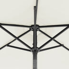 Skėtis nuo saulės su plieniniu stulpu, 225x225x212cm