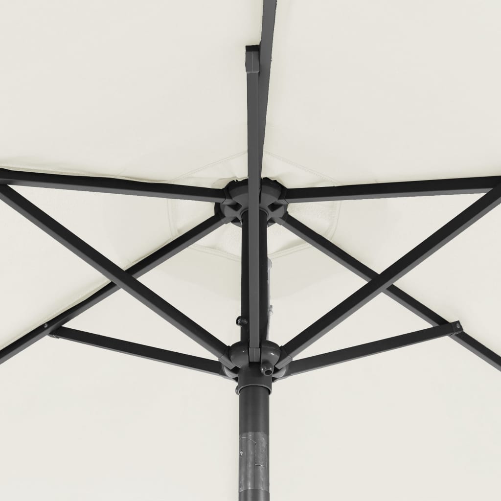 Skėtis nuo saulės su plieniniu stulpu, 225x225x212cm