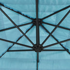 Lauko skėtis su plieniniu stulpu, mėlynas, 269x269x235cm