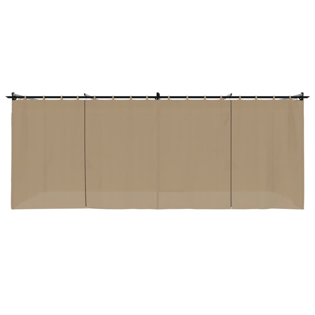 Proginė palapinė su šoninėmis sienomis, mėlyna, 4x9m, 90g/m²