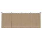 Proginė palapinė su šoninėmis sienomis, mėlyna, 4x9m, 90g/m²