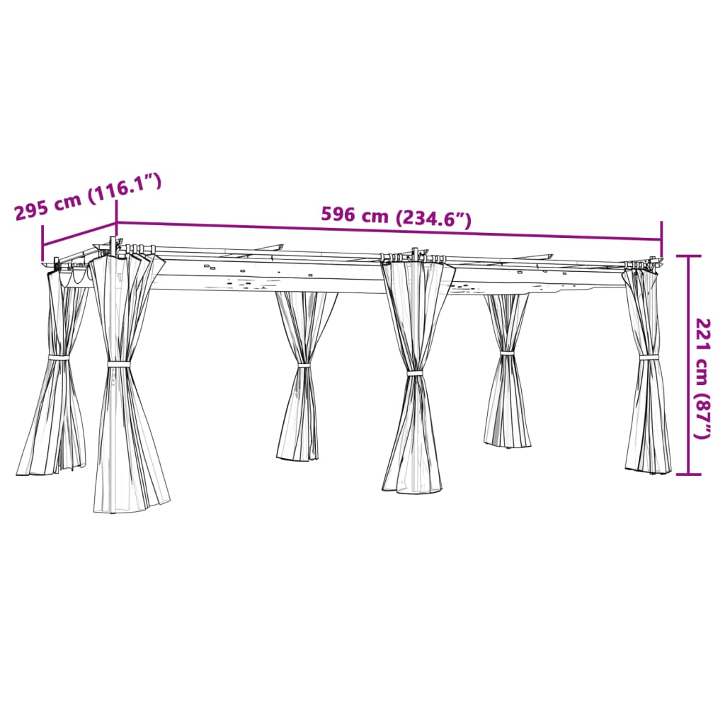Proginė palapinė su šoninėmis sienomis, mėlyna, 4x9m, 90g/m²