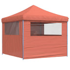 Proginė palapinė su 12 tinklinėmis sienomis, žalia, 8x4m, HDPE
