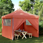 Proginė palapinė su 12 tinklinėmis sienomis, žalia, 8x4m, HDPE