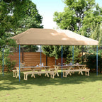 Pavėsinė, baltos spalvos, 4x4x3m, 180 g/m²