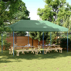 Proginė palapinė su šoninėmis sienomis, taupe, 3x6m