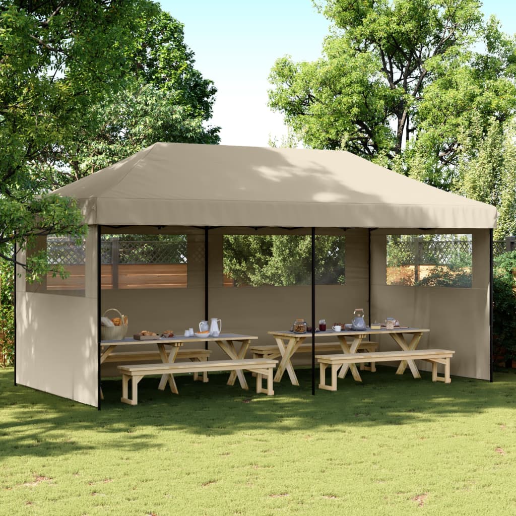 Išskleidžiama palapinė su sienomis, balta, 3x6m, plienas