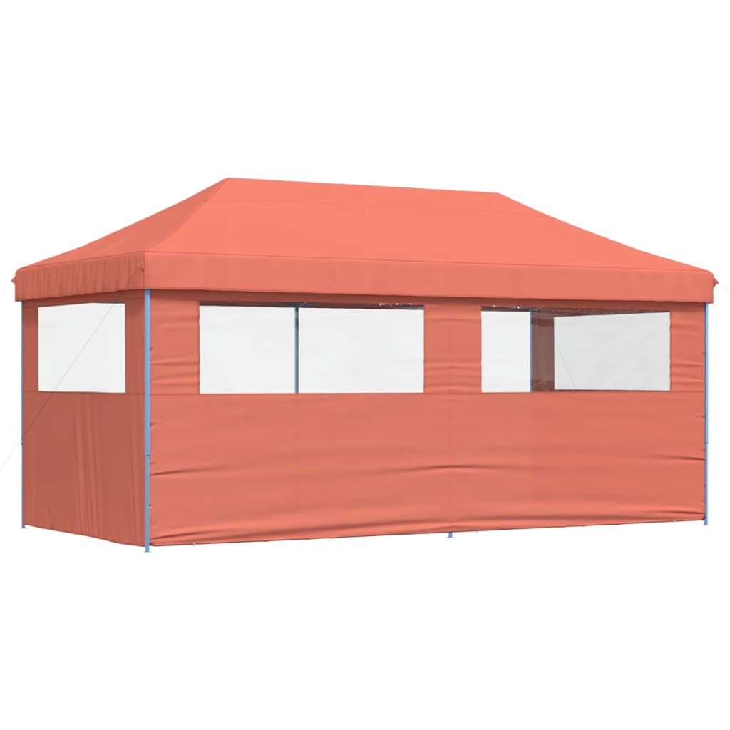 Proginė palapinė su šoninėmis sienomis, kreminė, 3x6m