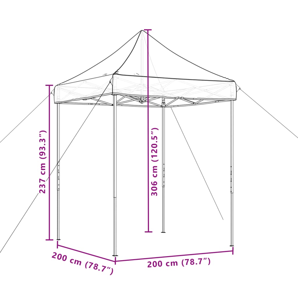 Proginė palapinė su 10 tinklinėmis sienomis, žalia, 6x4m, HDPE