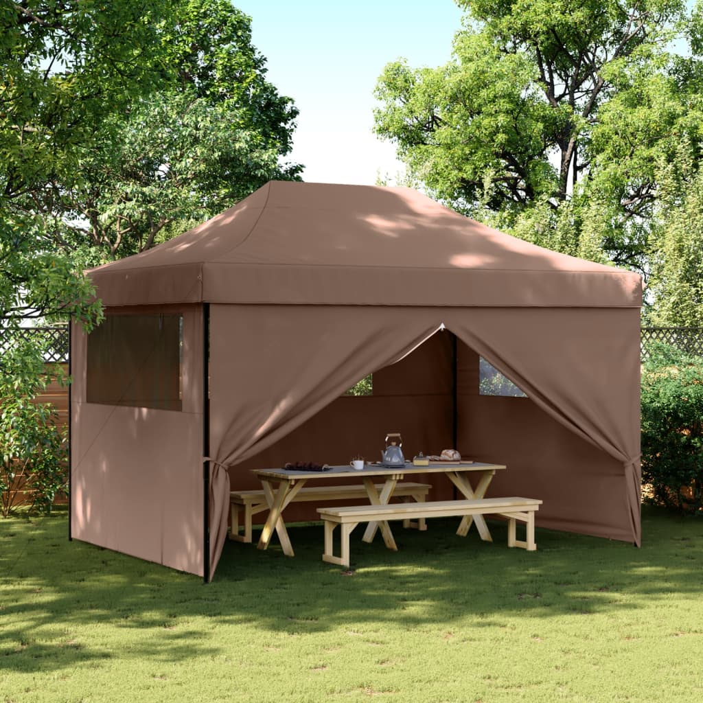 Proginė palapinė su 10 tinklinių sienų, žalia, 3x12m, HDPE