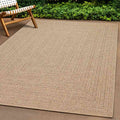 Kilimas ZIZUR, 200x200cm, džiuto imitacija, vidaus ir lauko