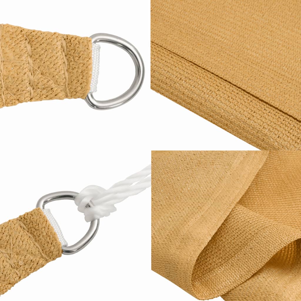 Burė nuo saulės, smėlio, 4x5m, HDPE, 160g/m², stačiakampė