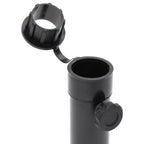 Skėčio nuo saulės pagrindas 38/48mm stulpams, juodas, plienas