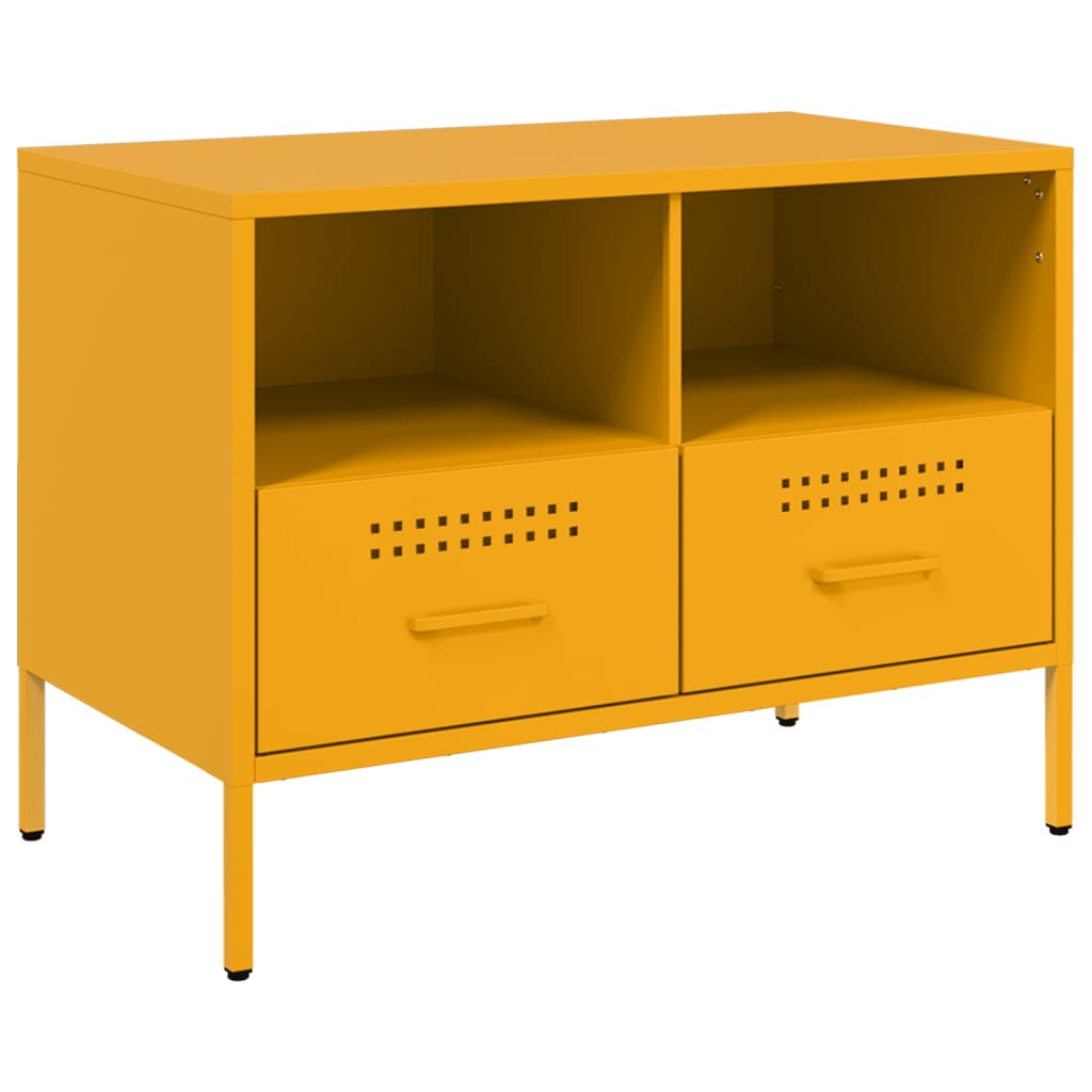 TV spintelės, 2vnt., garstyčių, 68x39x50,5cm, plienas