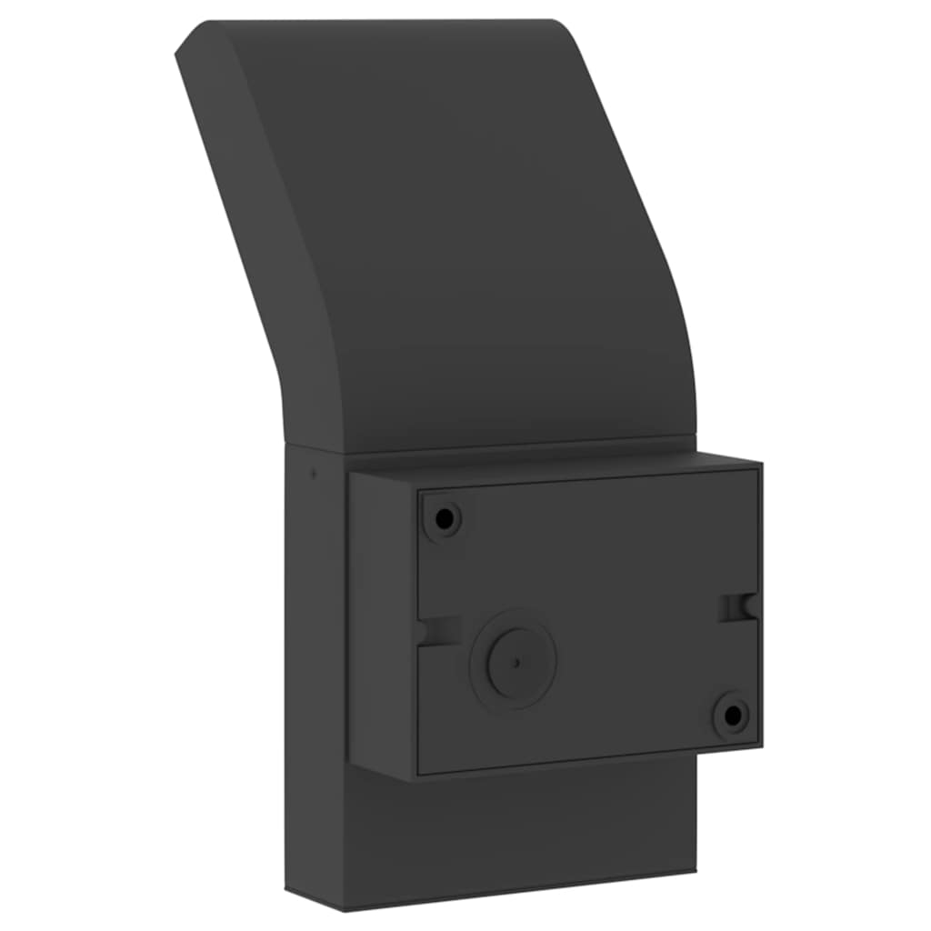 vidaXL Sieniniai lauko LED šviestuvai, 2vnt., juodi, lietas aliuminis