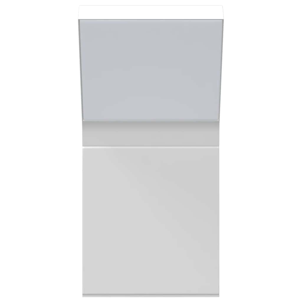 vidaXL Sieninis lauko LED šviestuvas, baltos spalvos, lietas aliuminis