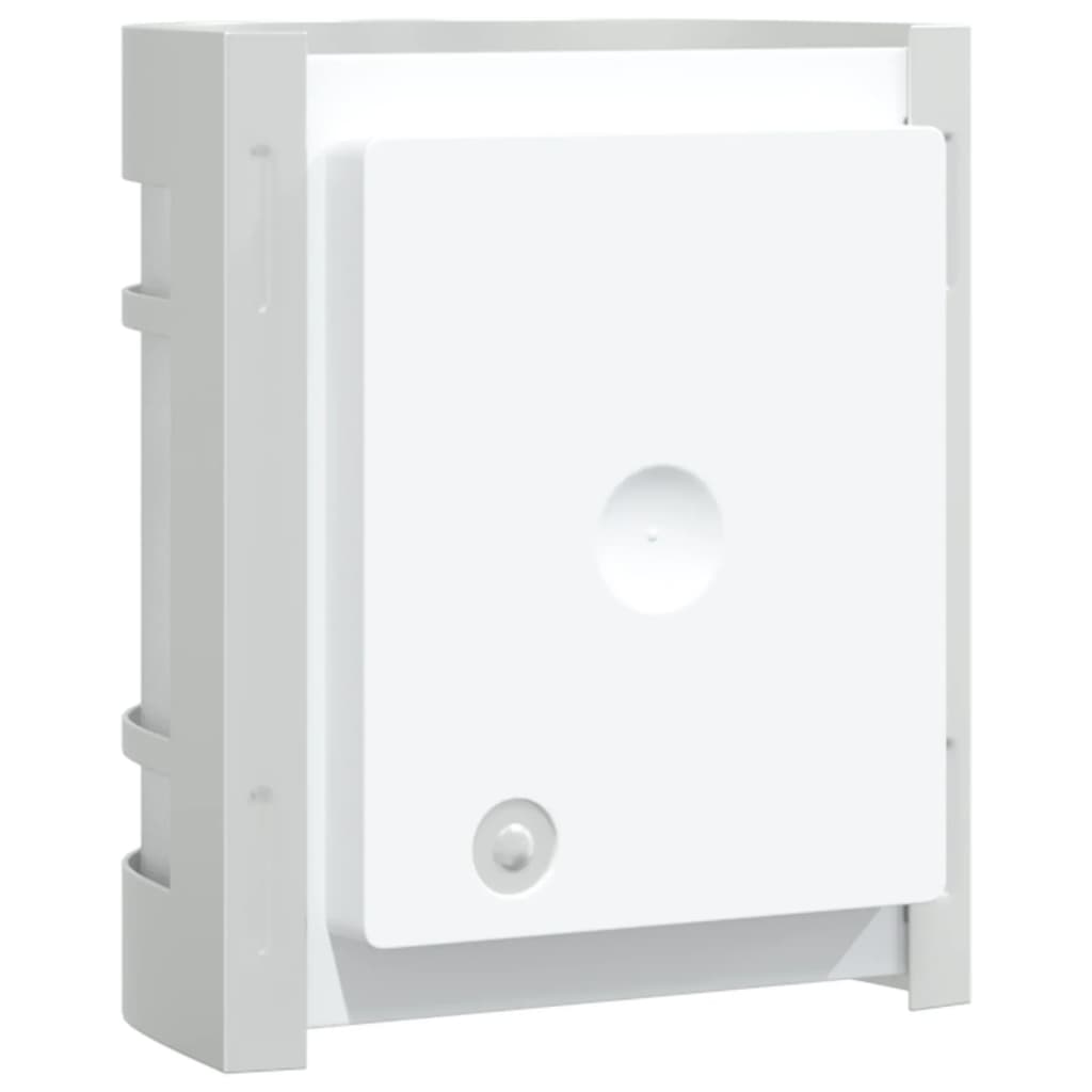 vidaXL Sieniniai lauko šviestuvai, 2vnt., sidabriniai, plienas