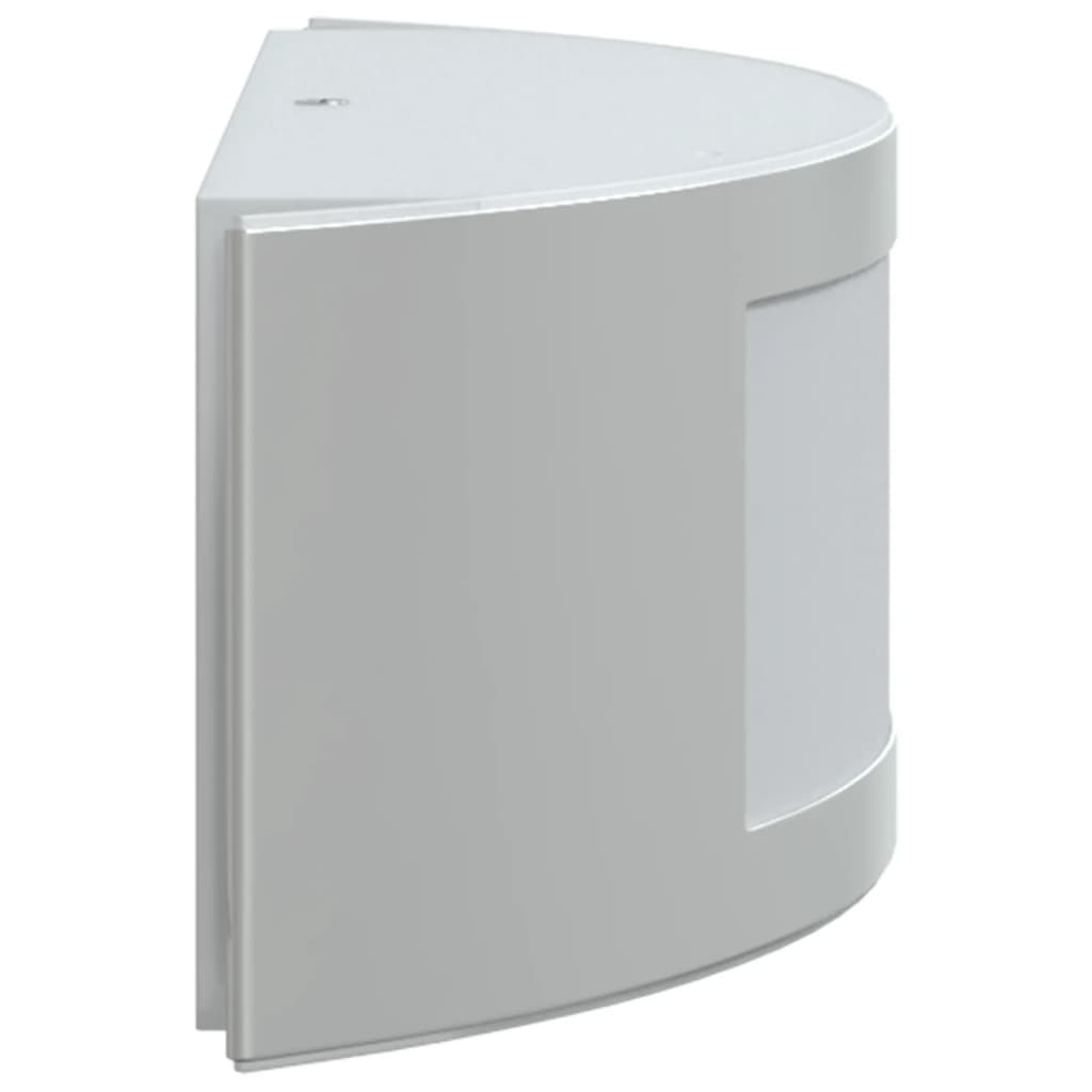 vidaXL Sieniniai lauko šviestuvai, 2vnt., sidabriniai, plienas