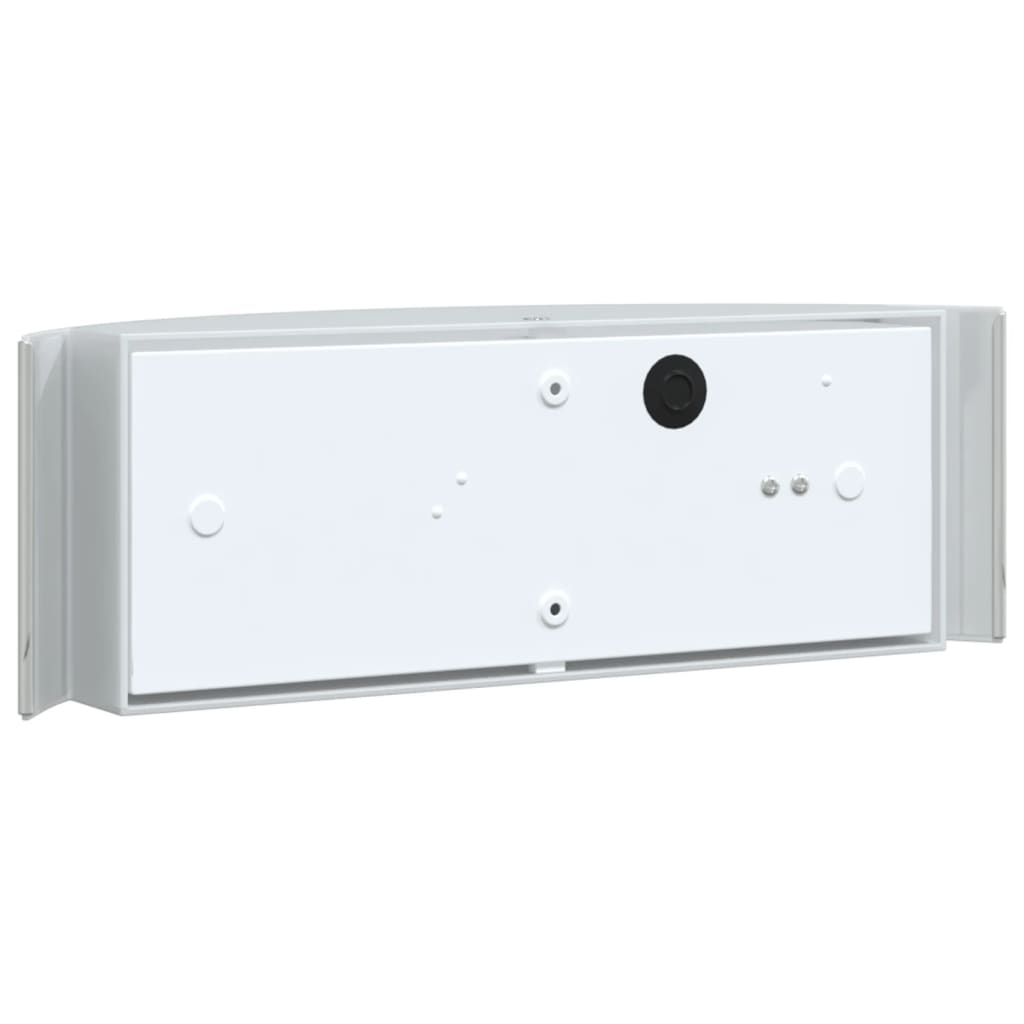 vidaXL Sieniniai lauko šviestuvai, 2vnt., sidabriniai, plienas