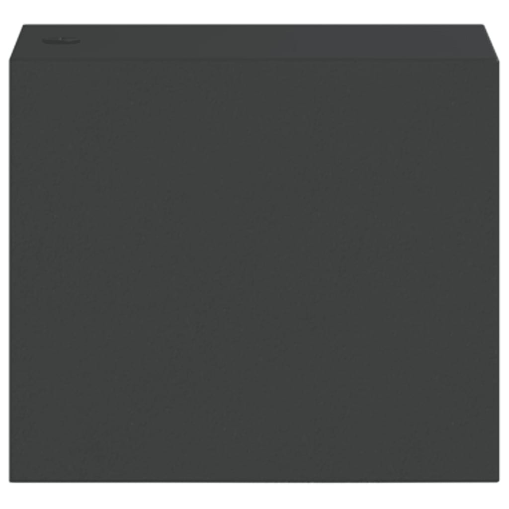 vidaXL Sieniniai lauko šviestuvai, 2vnt., juodi, lietas aliuminis