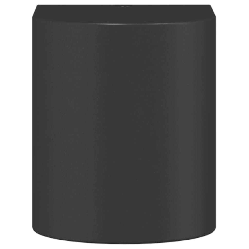 vidaXL Sieninis lauko šviestuvas, juodos spalvos, lietas aliuminis