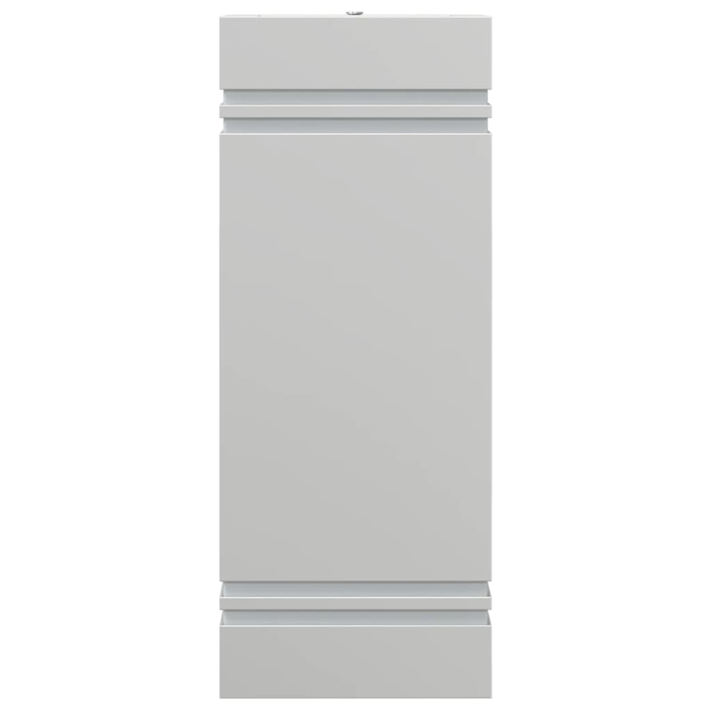 vidaXL Sieninis lauko šviestuvas, sidabrinis, nerūdijantis plienas