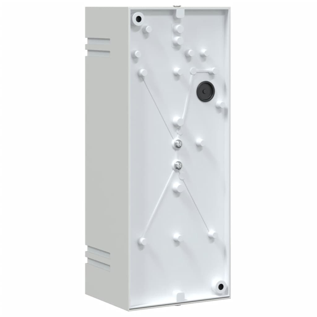 vidaXL Sieninis lauko šviestuvas, sidabrinis, nerūdijantis plienas